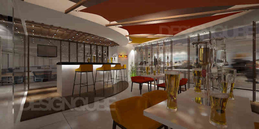 Restobar Interiors at Whitefield, Bangalore